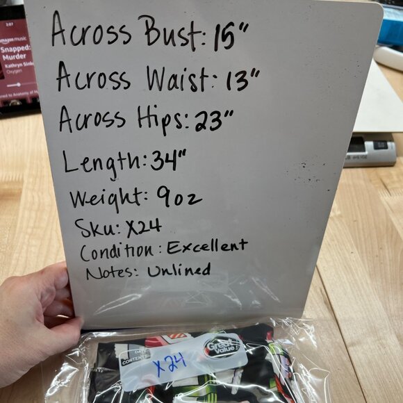 Retrolicious ModCloth Bento Box Sushi Print Sleeveless Dress Black Size Small - Picture 9 of 9